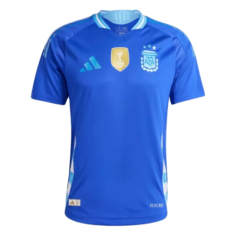 Camiseta Auténtica MESSI #10 Argentina Copa América 2024 Segunda Equipación Visitante Hombre - Versión Jugador - camisetasfutbol