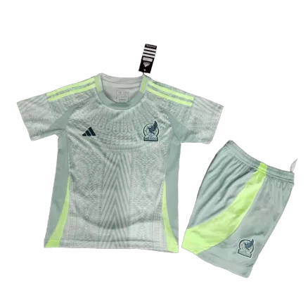 Miniconjunto Mexico Copa América 2024 Segunda Equipación Visitante Niño (Camiseta + Pantalón Corto) - camisetasfutbol