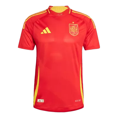 Camiseta Auténtica España Euro 2024 Primera Equipación Local Hombre - Versión Jugador - camisetasfutbol