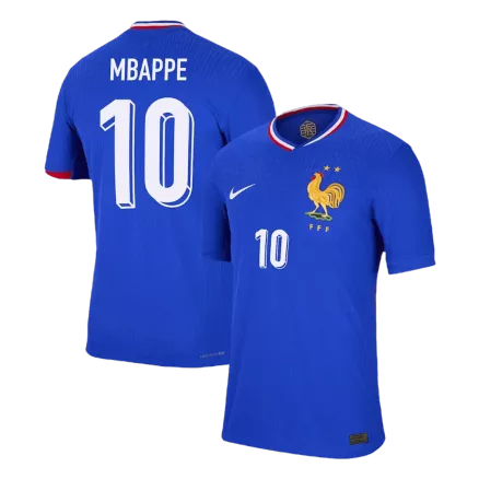 Camiseta Auténtica MBAPPE #10 Francia Euro 2024 Primera Equipación Local Hombre - Versión Jugador - camisetasfutbol