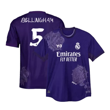 Camiseta Auténtica BELLINGHAM #5 Real Madrid 2023/24 Y-3 Cuarta Equipación Hombre - Versión Jugador - camisetasfutbol
