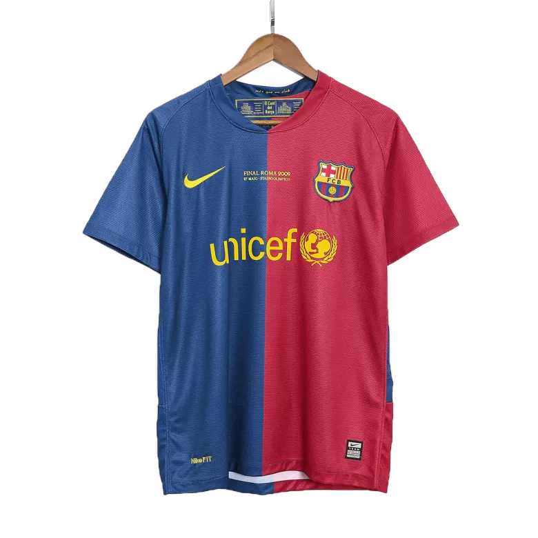 UCL Camiseta Retro 2008/09 Barcelona Primera Equipación Local Hombre - Versión Hincha - camisetasfutbol