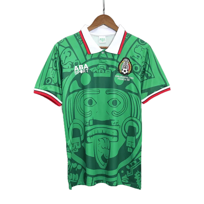 Camiseta Retro 1998 Mexico Primera Equipación Local Hombre - Versión Hincha - camisetasfutbol