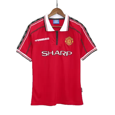 Camiseta Retro 98/00 Manchester United Primera Equipación Local Hombre - Versión Hincha - camisetasfutbol