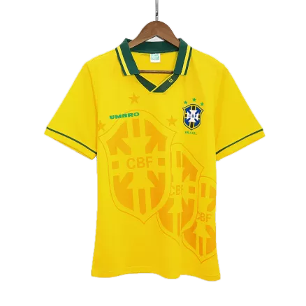 Camiseta Retro 1993/94 Brazil Primera Equipación Local Hombre - Versión Hincha - camisetasfutbol