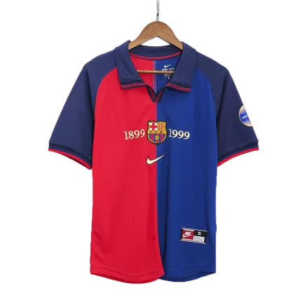 Camiseta Retro 1999/00 Barcelona Primera Equipación Local Hombre - Versión Hincha - camisetasfutbol