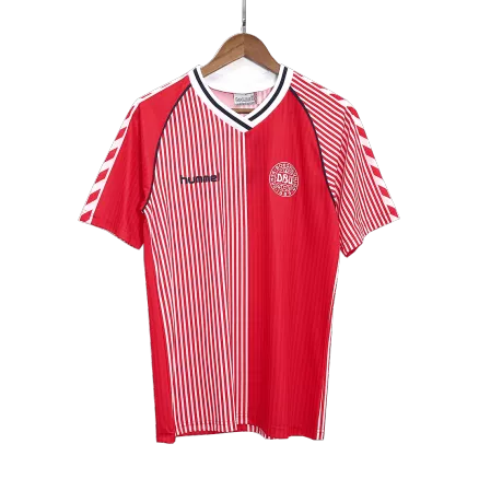 Camiseta Retro 1986 Dinamarca Primera Equipación Local Hombre - Versión Hincha - camisetasfutbol