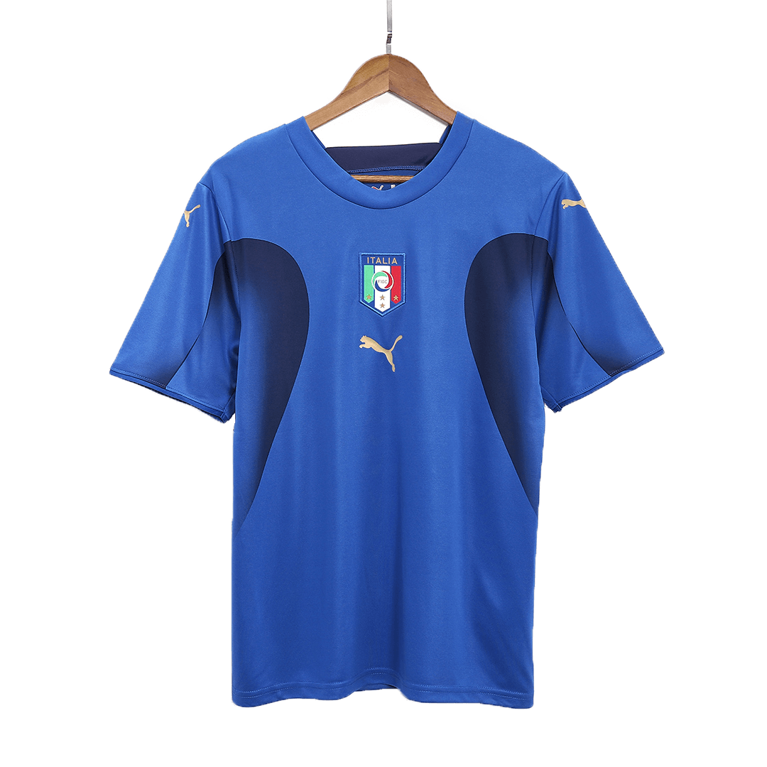 Camiseta Retro Italia Copa Del Mundo 1970 - Réplica Para Hombres, Manga Corta, Azul