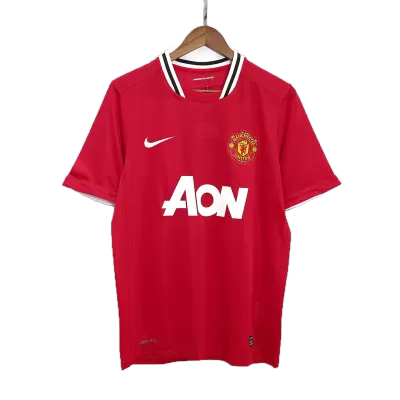 Camiseta Retro 2011/12 Manchester United Primera Equipación Local Hombre - Versión Hincha - camisetasfutbol