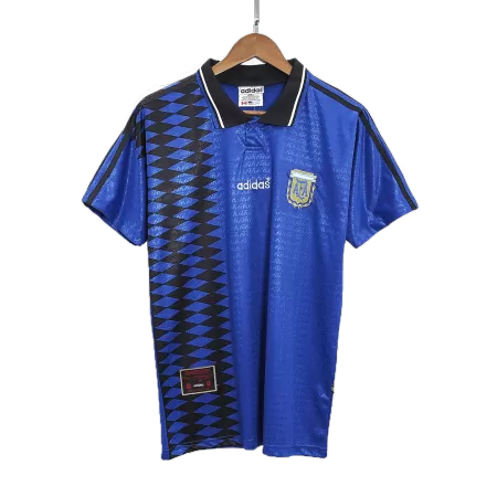 Camiseta Retro 1994 Argentina Segunda Equipación Visitante Copa del Mundo Hombre - Versión Hincha - camisetasfutbol