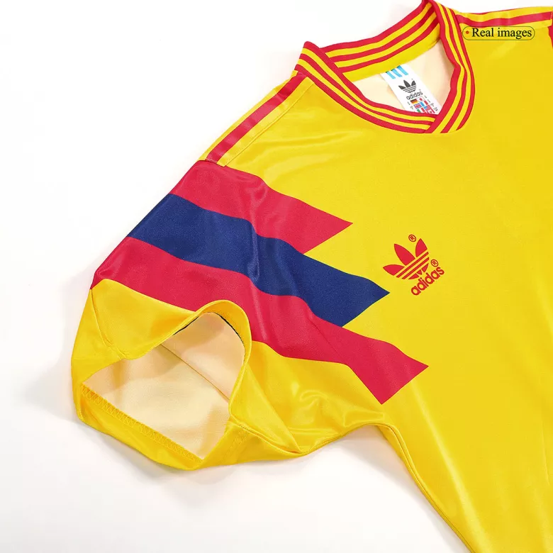 Camiseta Retro 1990 Colombia Primera Equipación Local Hombre - Versión Hincha - camisetasfutbol