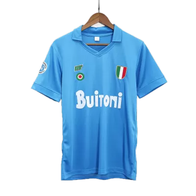 Camiseta Retro 1987/88 Napoli Primera Equipación Local Hombre - Versión Hincha - camisetasfutbol