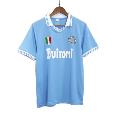 Camiseta Retro 1986/87 Napoli Primera Equipación Local Hombre - Versión Hincha - camisetasfutbol