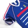 Camiseta Retro 1998 Francia Primera Equipación Local Hombre - Versión Hincha - camisetasfutbol