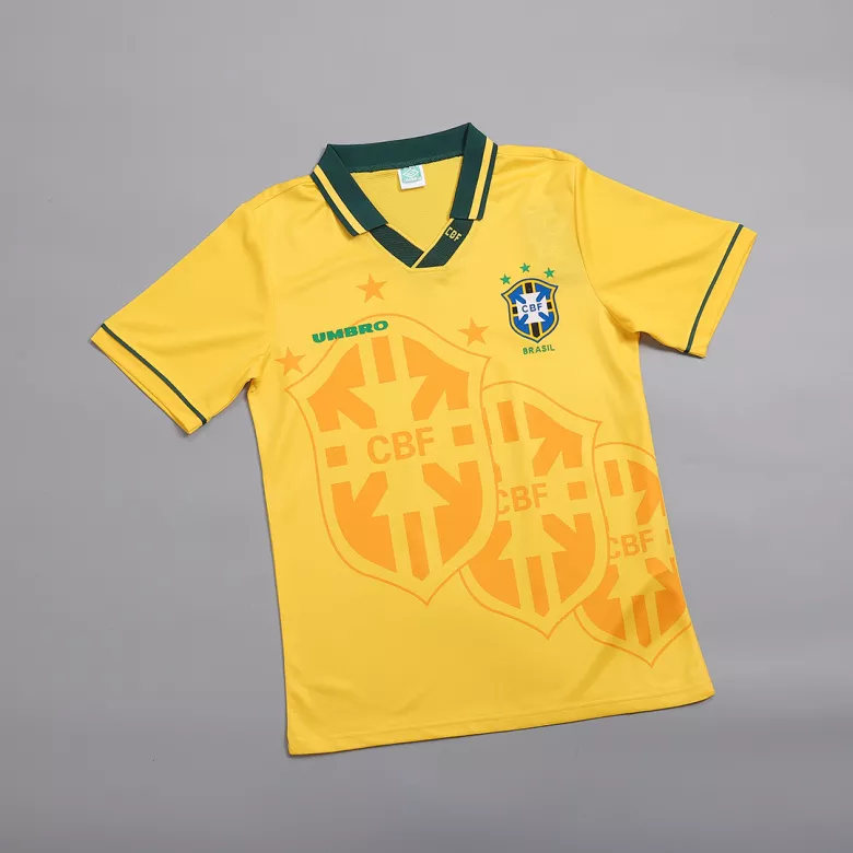 Camiseta Retro 1993/94 Brazil Primera Equipación Local Hombre - Versión Hincha - camisetasfutbol