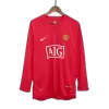 Camiseta Retro 2007/08 SCHOLES #18 Manchester United Primera Equipación Manga Larga Local Hombre - Versión Hincha - camisetasfutbol