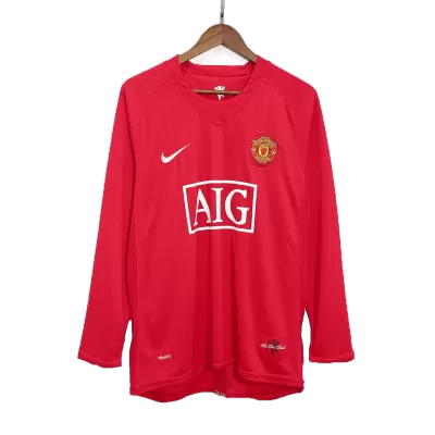 Camiseta Retro 2007/08 RONALDO #7 Manchester United Primera Equipación Local Hombre - Versión Hincha - camisetasfutbol