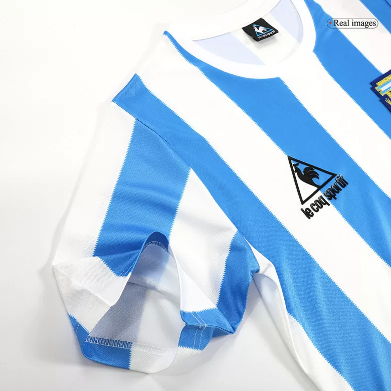 Camiseta Retro 1986 Argentina Primera Equipación Local Hombre - Versión Hincha - camisetasfutbol