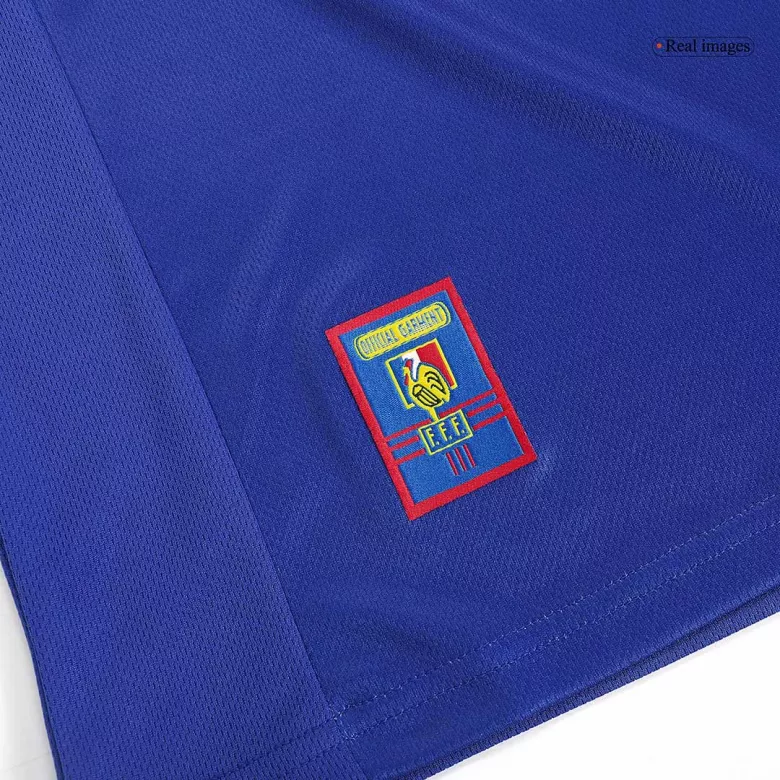 Camiseta Retro 1998 Francia Primera Equipación Copa del Mundo Local Hombre - Versión Hincha - camisetasfutbol