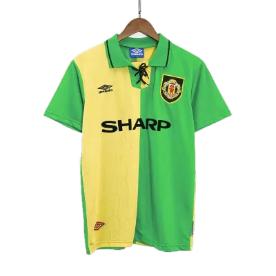 Camiseta Retro 1992/94 Manchester United Segunda Equipación Visitante Hombre - Versión Hincha - camisetasfutbol