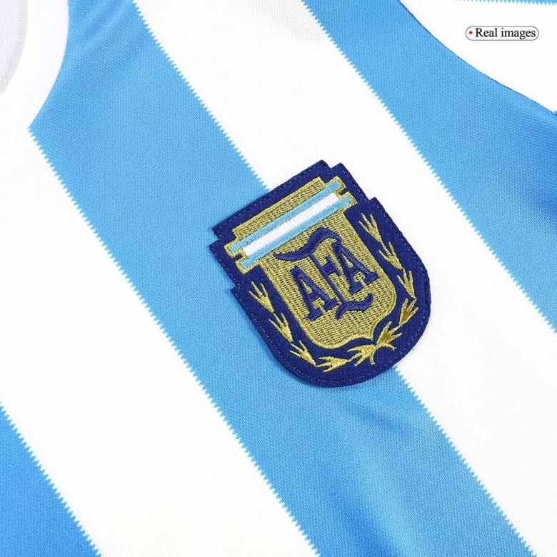 Camiseta Retro 1986 Argentina Primera Equipación Local Hombre - Versión Hincha - camisetasfutbol