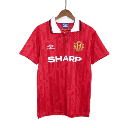 Camiseta Retro 1992/94 Manchester United Primera Equipación Local Hombre - Versión Hincha - camisetasfutbol