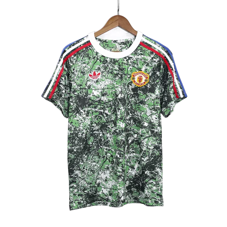Camiseta Manchester United  X Stone Roses 2023/24 Pre-Partido Hombre - Versión Hincha - camisetasfutbol