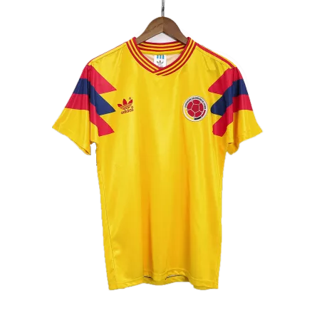 Camiseta Retro 1990 Colombia Primera Equipación Local Hombre - Versión Hincha - camisetasfutbol
