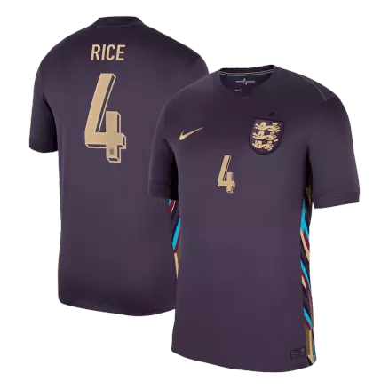 Camiseta RICE #4 Inglaterra Euro 2024 Segunda Equipación Visitante Hombre - Versión Hincha - camisetasfutbol