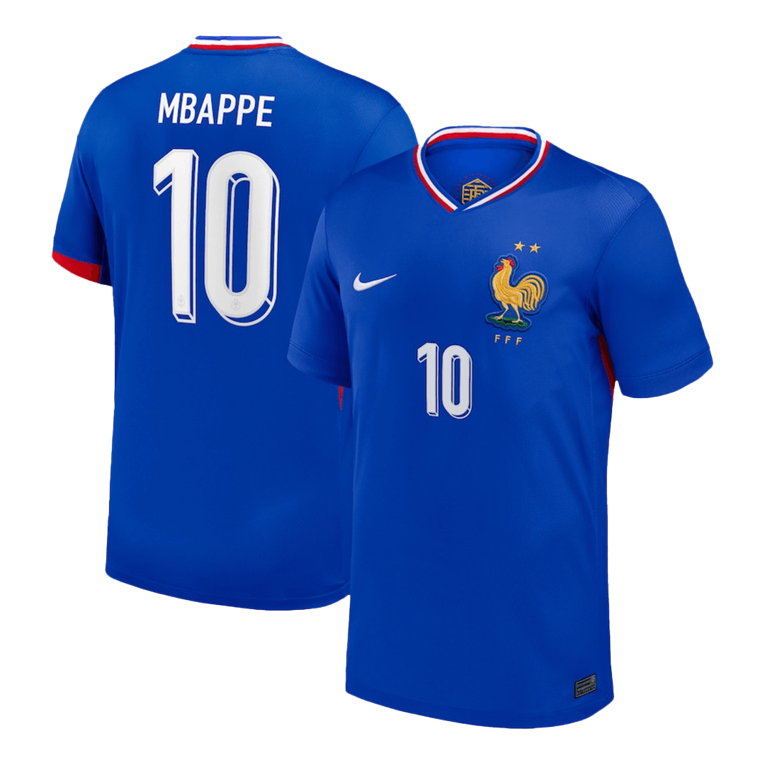 Calidad Premium Camiseta MBAPPE #10 Francia Euro Primera Equipación Local Hombre - Versión Hincha - camisetasfutbol