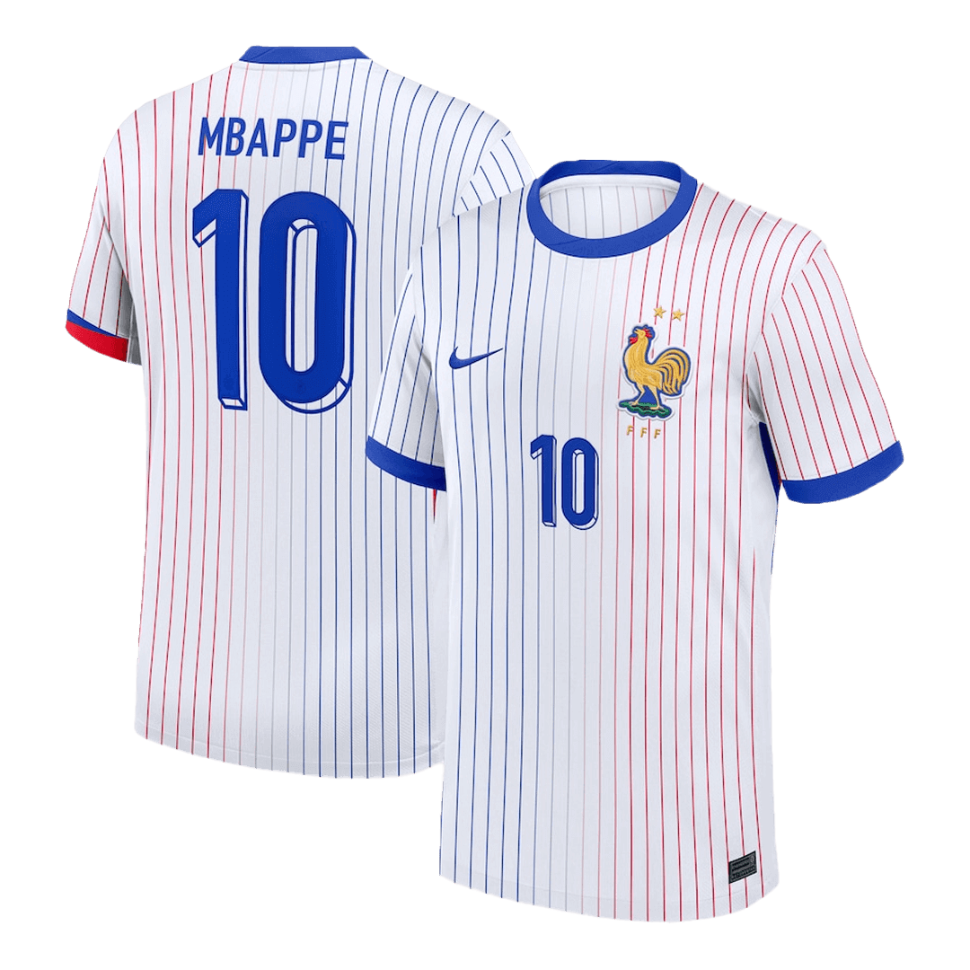 Calidad Premium Camiseta MBAPPE #10 Francia Euro Segunda Equipación Visitante Hombre - Versión Hincha - camisetasfutbol