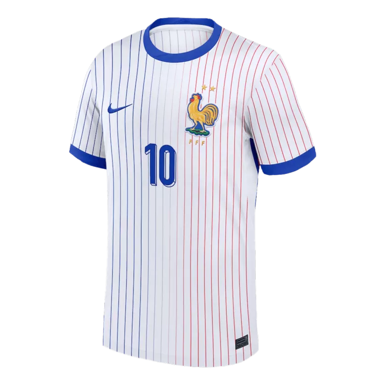 Camiseta MBAPPE #10 Francia Euro 2024 Segunda Equipación Visitante Hombre - Versión Hincha - camisetasfutbol