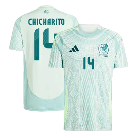 Camiseta CHICHARITO #14 Mexico Copa América 2024 Segunda Equipación Visitante Hombre - Versión Hincha - camisetasfutbol