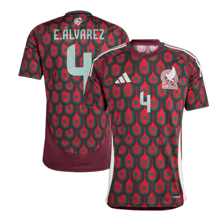 Camiseta E.ÁLVAREZ #4 Mexico Copa América 2024 Primera Equipación Local Hombre - Versión Hincha - camisetasfutbol
