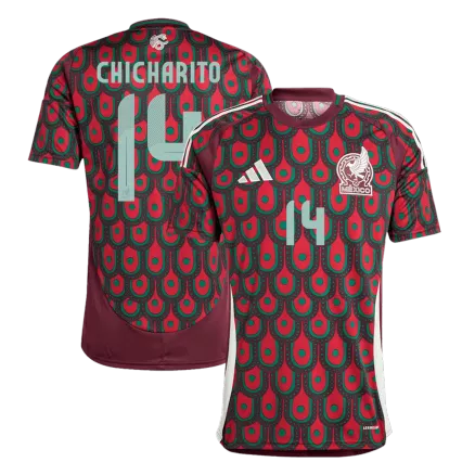 Camiseta CHICHARITO #14 Mexico Copa América 2024 Primera Equipación Local Hombre - Versión Hincha - camisetasfutbol