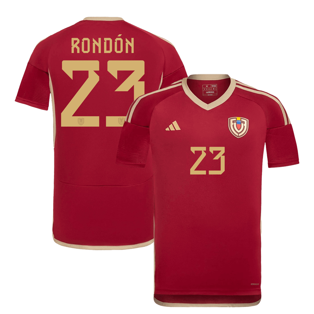 Camiseta RONDÓN #23 Venezuela Copa América 2024 Primera Equipación ...