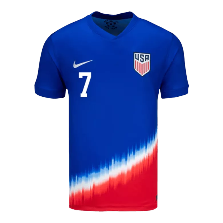 Camiseta REYNA #7 USA Copa América 2024 Segunda Equipación Visitante Hombre - Versión Hincha - camisetasfutbol