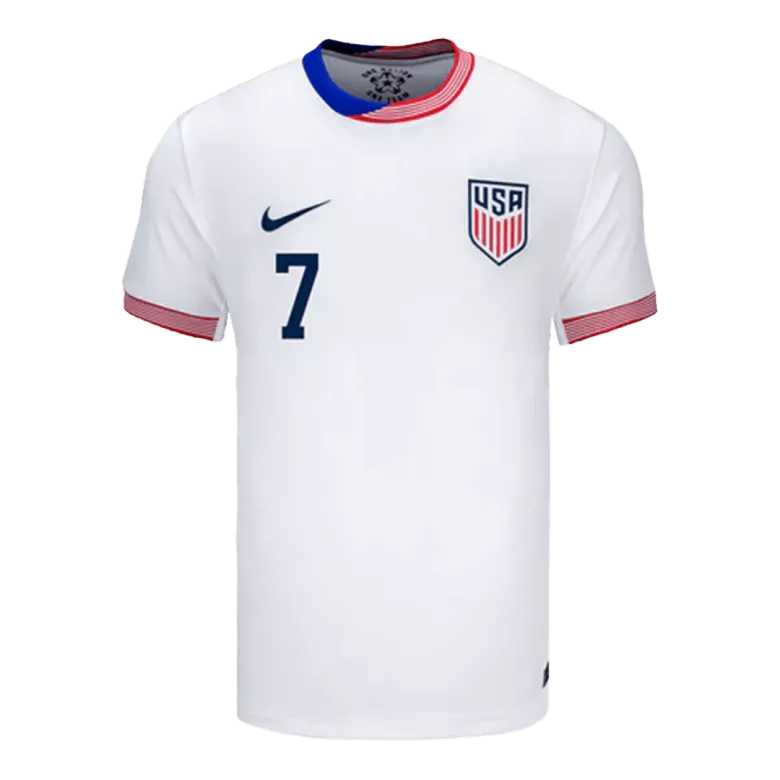 Camiseta REYNA #7 USA Copa América 2024 Primera Equipación Local Hombre - Versión Hincha - camisetasfutbol