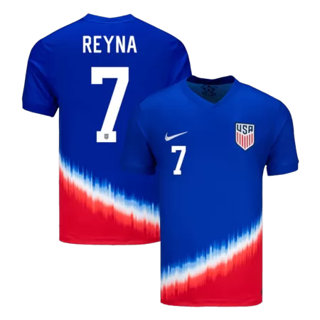 Calidad Premium Camiseta REYNA #7 USA 2024 Segunda Equipación Visitante Hombre - Versión Hincha - camisetasfutbol