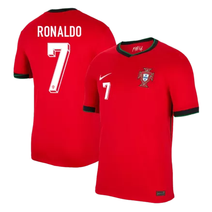 Calidad Premium Camiseta RONALDO #7 Portugal Euro 2024 Primera Equipación Local Hombre - Versión Hincha - camisetasfutbol