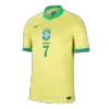 Calidad Premium Camiseta VINI JR. #7 Brazil Copa América 2024 Primera Equipación Local Hombre - Versión Hincha - camisetasfutbol