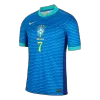 Camiseta VINI JR. #7 Brazil Copa América 2024 Segunda Equipación Visitante Hombre - Versión Hincha - camisetasfutbol