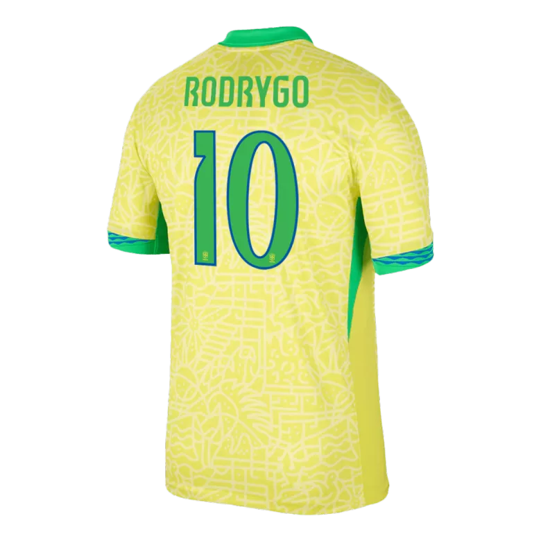 Camiseta RODRYGO #10 Brazil Copa América 2024 Primera Equipación Local Hombre - Versión Hincha - camisetasfutbol