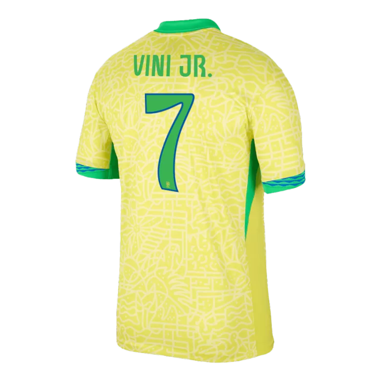 Camiseta VINI JR. #7 Brazil Copa América 2024 Primera Equipación Local Hombre - Versión Hincha - camisetasfutbol