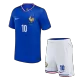 Miniconjunto MBAPPE #10 Francia Euro 2024 Primera Equipación Local Niño (Camiseta + Pantalón Corto) - camisetasfutbol