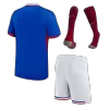 Calidad Premium Conjunto Completo Francia Euro 2024 Primera Equipación Local Hombre (Camiseta + Pantalón Corto + Calcetines) - camisetasfutbol