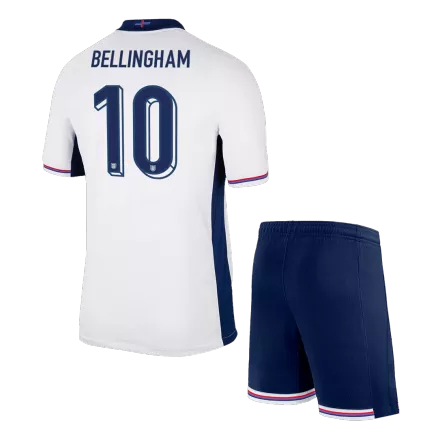 Miniconjunto BELLINGHAM #10 Inglaterra Euro 2024 Primera Equipación Local Niño (Camiseta + Pantalón Corto) - camisetasfutbol