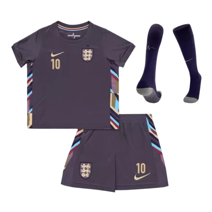 Miniconjunto Completo BELLINGHAM #10 Inglaterra Euro 2024 Segunda Equipación Visitante Niño (Camiseta + Pantalón Corto + Calcetines) - camisetasfutbol