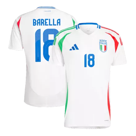 Camiseta BARELLA #18 Italia Euro 2024 Segunda Equipación Visitante Hombre - Versión Hincha - camisetasfutbol