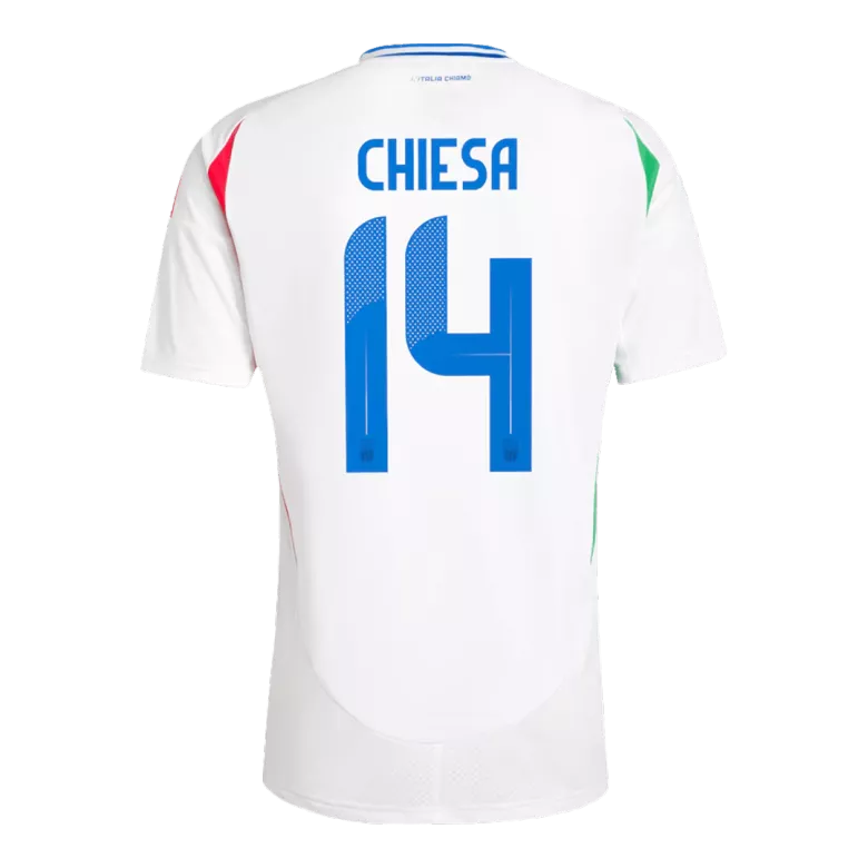 Camiseta CHIESA #14 Italia Euro 2024 Segunda Equipación Visitante Hombre - Versión Hincha - camisetasfutbol